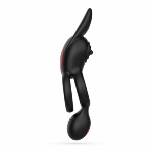 Anello fallico e testicolare vibrante in silicone ABS con telecomando a distanza con stimolazione superiore e inferiore