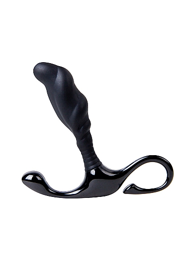 Stimolatore prostatico in silicone ABS ergonomico di colore nero