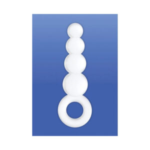 Beads anali in vetro borosilicato di colore bianco