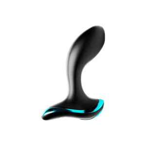 Massaggiatore prostatico vibrante in silicone ABS di colore nero