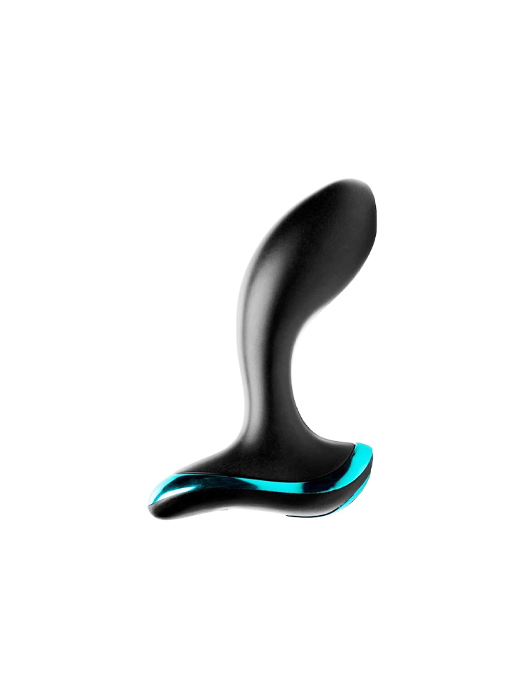 Massaggiatore prostatico vibrante in silicone ABS di colore nero