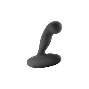 Massaggiatore prostatico vibrante in silicone di colore nero