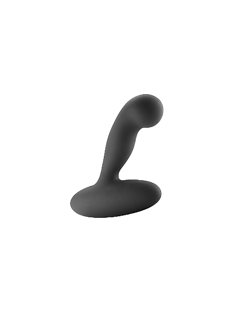 Massaggiatore prostatico vibrante in silicone di colore nero