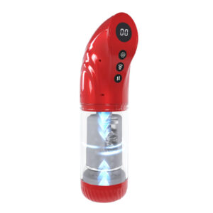 Masturbatore vibrante realistico maschile in silicone ABS con effetto vacuum