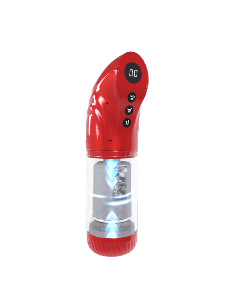 Masturbatore vibrante realistico maschile in silicone ABS con effetto vacuum