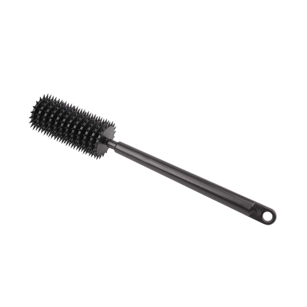 Rotellina BDSM per stimolazione PVC ABS e metallo di colore nero 18,5 cm