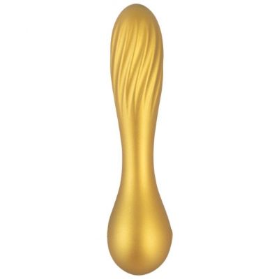 Vibratore punto G in silicone ABS colore giallo metallizzato