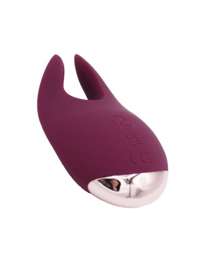 Stimolatore clitorideo in silicone di colore viola