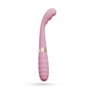 Vibratore punto G e stimolazione clitoridea in silicone ABS di colore rosa