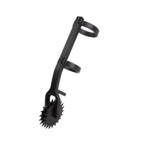 Rotellina con anelli per inserire dito di colore nero in PVC ABS