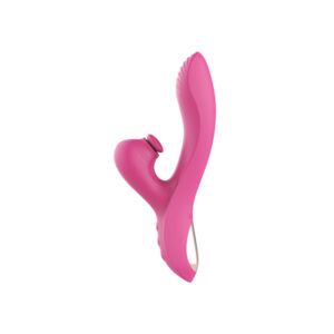 Vibratore rabbit e punto G in silicone di colore fucsia