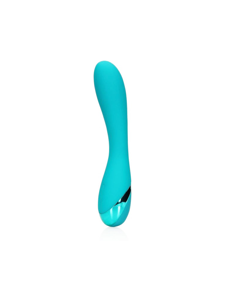 Vibratore punto G in silicone di colore verde