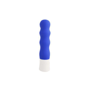 Vibratore vaginale in silicone con movimento oscillatorio di colore blu
