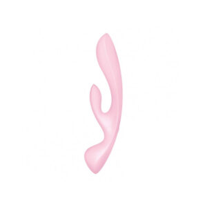Vibratore rabbit e punto G in silicone ABS di colore rosa