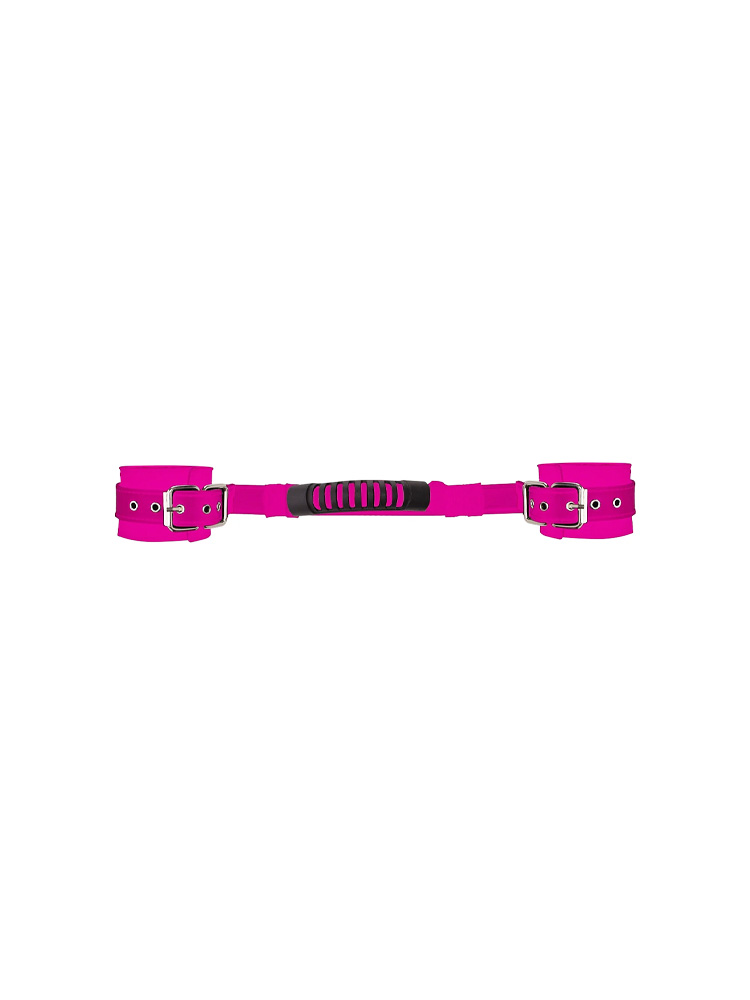 Costrittori per polsi con cinghia regolabile in ecopelle di colore rosa