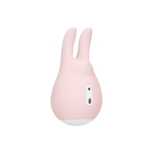 Stimolatore clitorideo in silicone ABS di colore rosa a forma di coniglietto