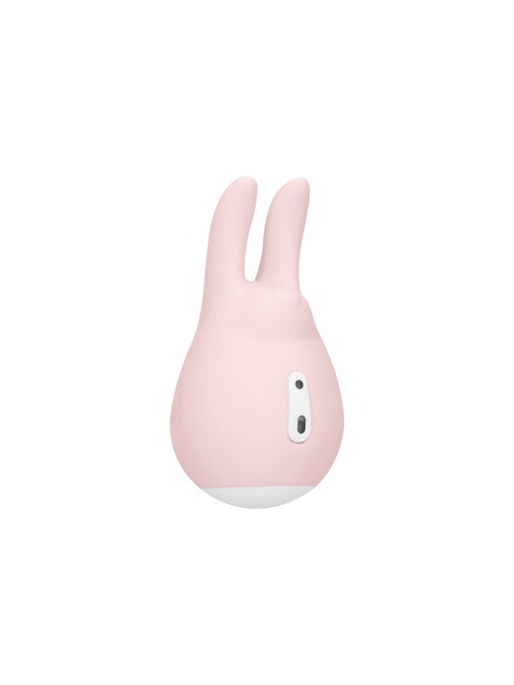 Stimolatore clitorideo in silicone ABS di colore rosa a forma di coniglietto