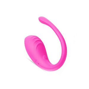 Ovulino vibrante in silicone ABS di colore fucsia con controllo da remoto tramite app