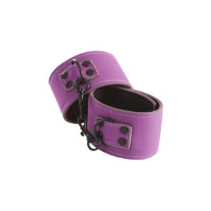 Costrittori per caviglie in PU con strappi in velcro di colore viola